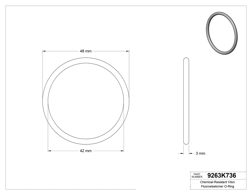 Technical drawing - 9263K736